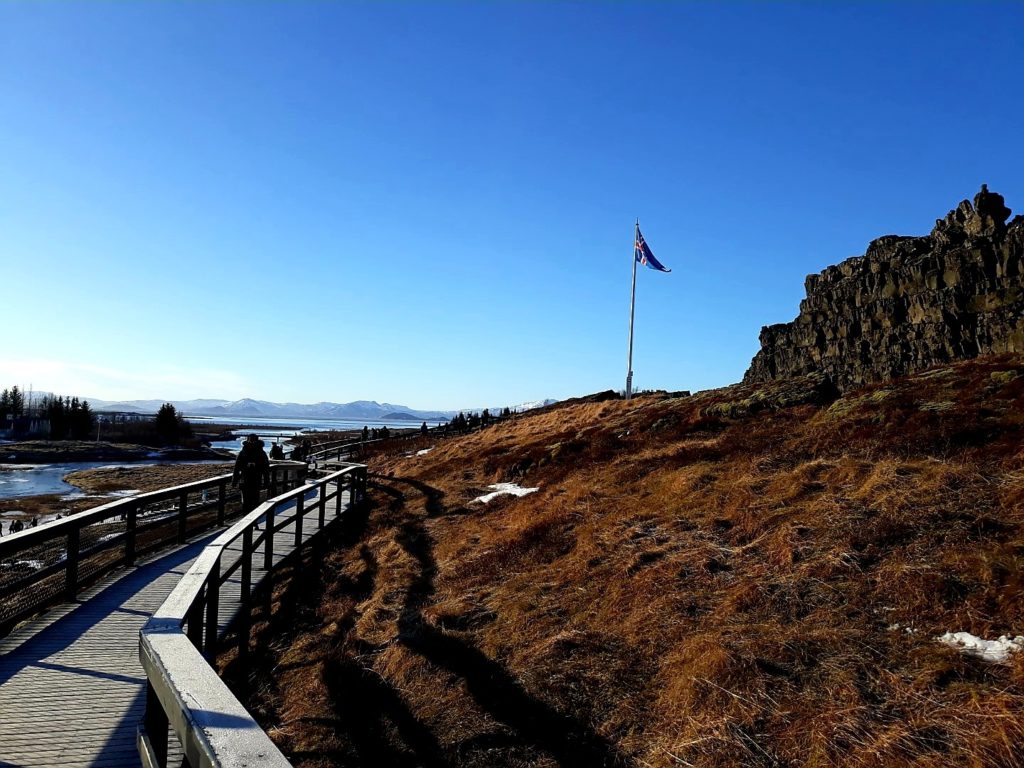 Park narodowy Pingvellir miejsce zebrania się pierwszego parlamentu Islandii