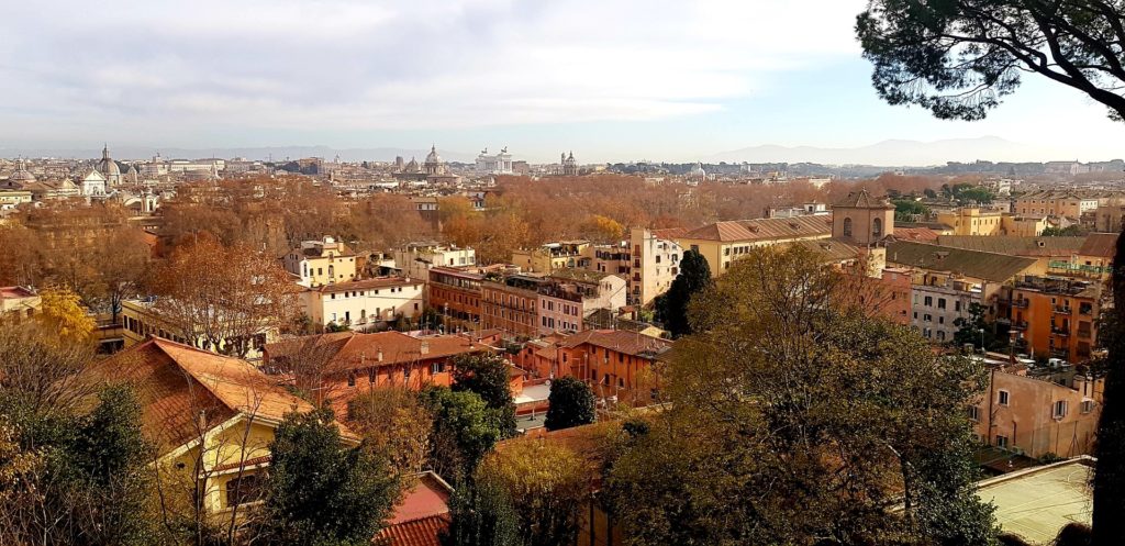 Panorama miasta Rzym z Janikulum