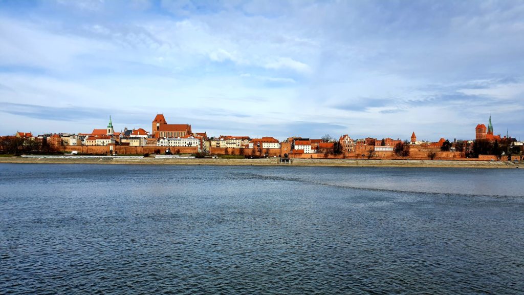 Platforma widokowa Toruń, widok na panoramę starego miasta