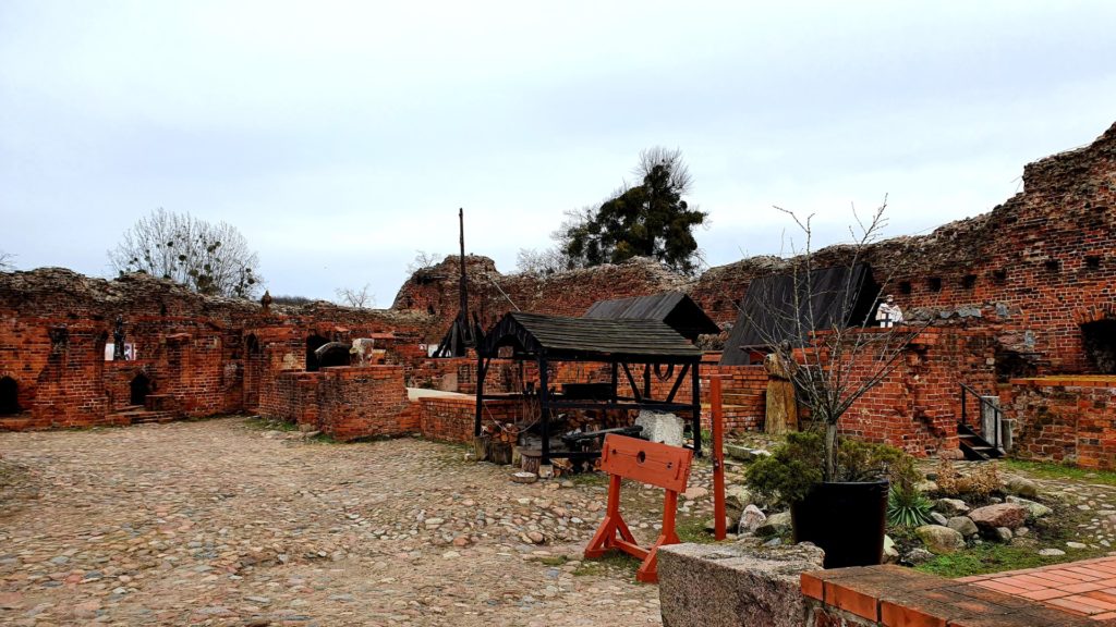 Widok na zamek krzyżacki Toruń,