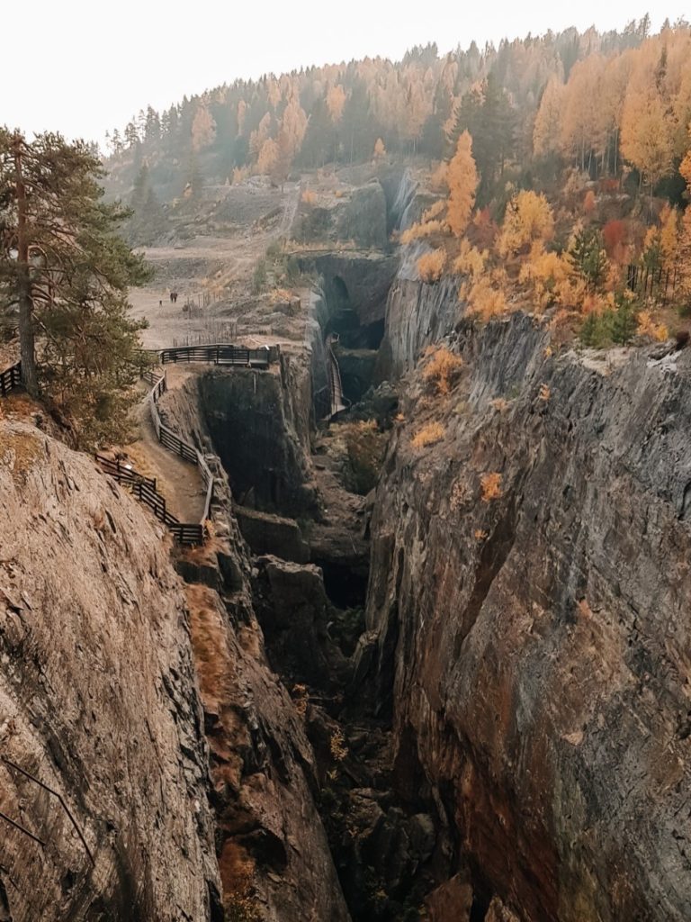 Kanion w kopalni kobaltu niedaleko Oslo.