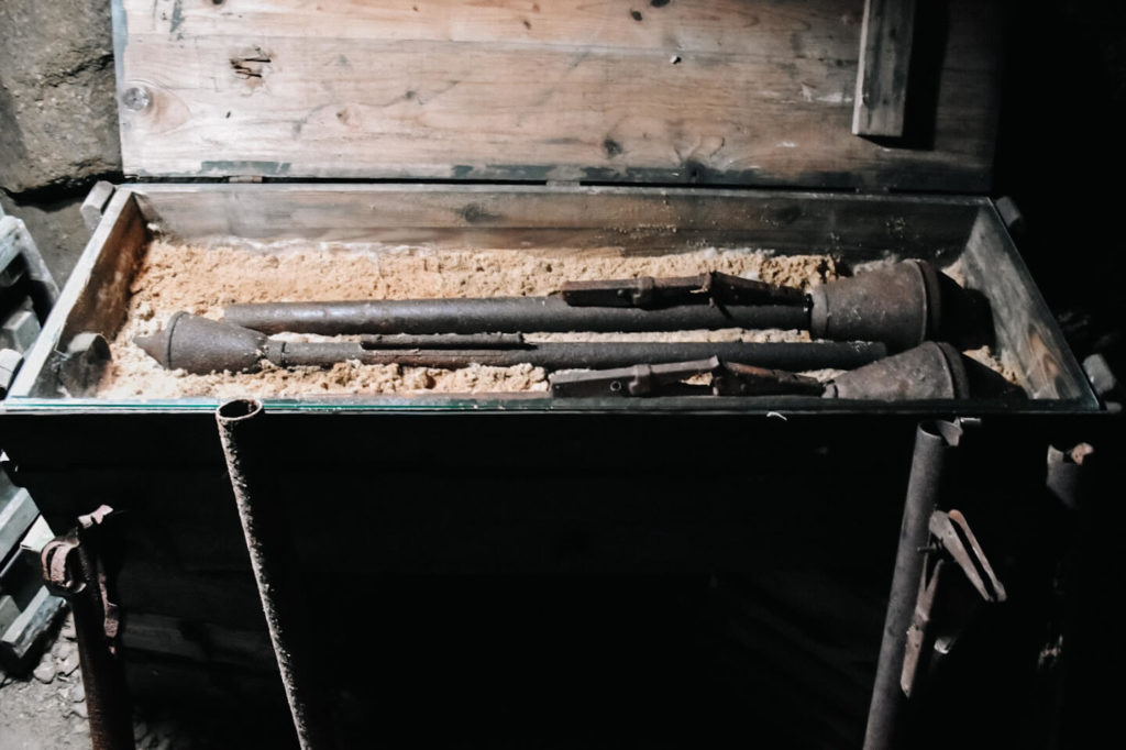 Zabytkowa broń Panzerfaust.