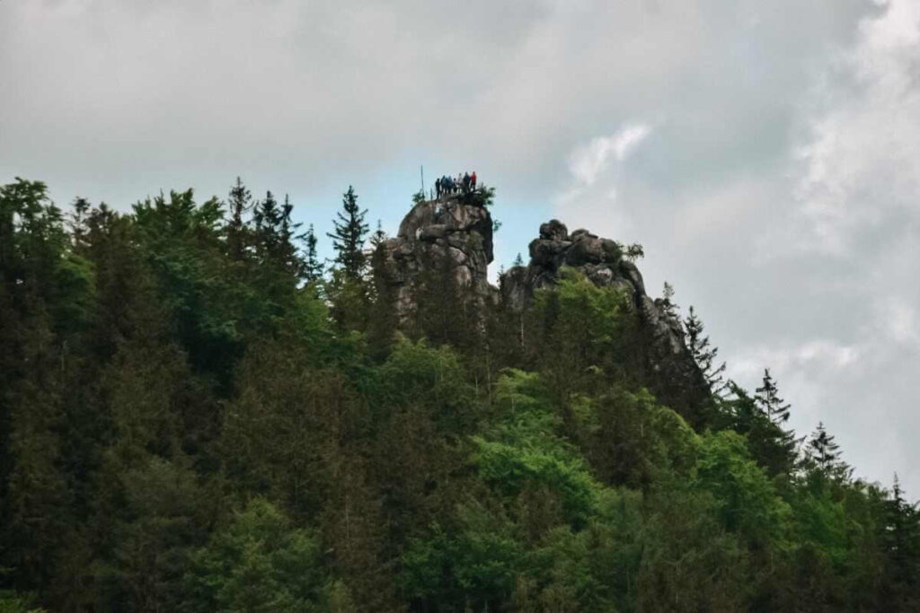 Skalne formacje w Sudetach, Góry Sokole.