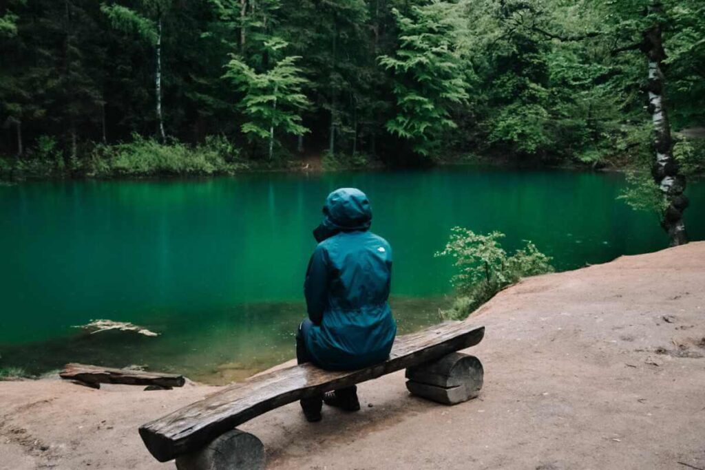 Kolorowe jeziorka w Rudawach Janowickich.