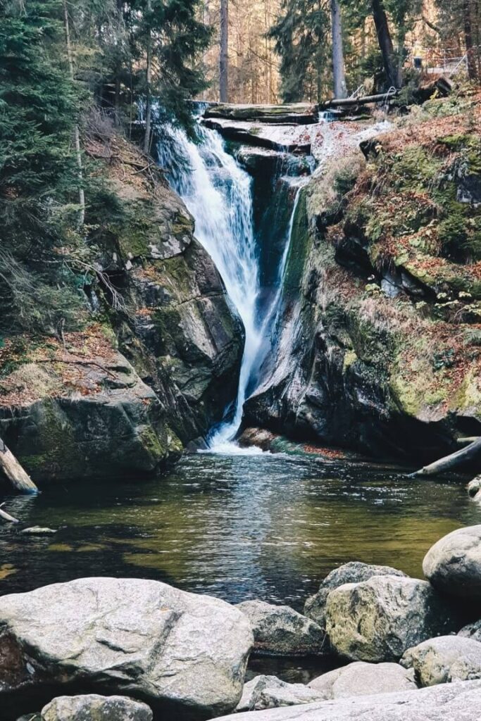 Sudety - Wodospad Szklarki.