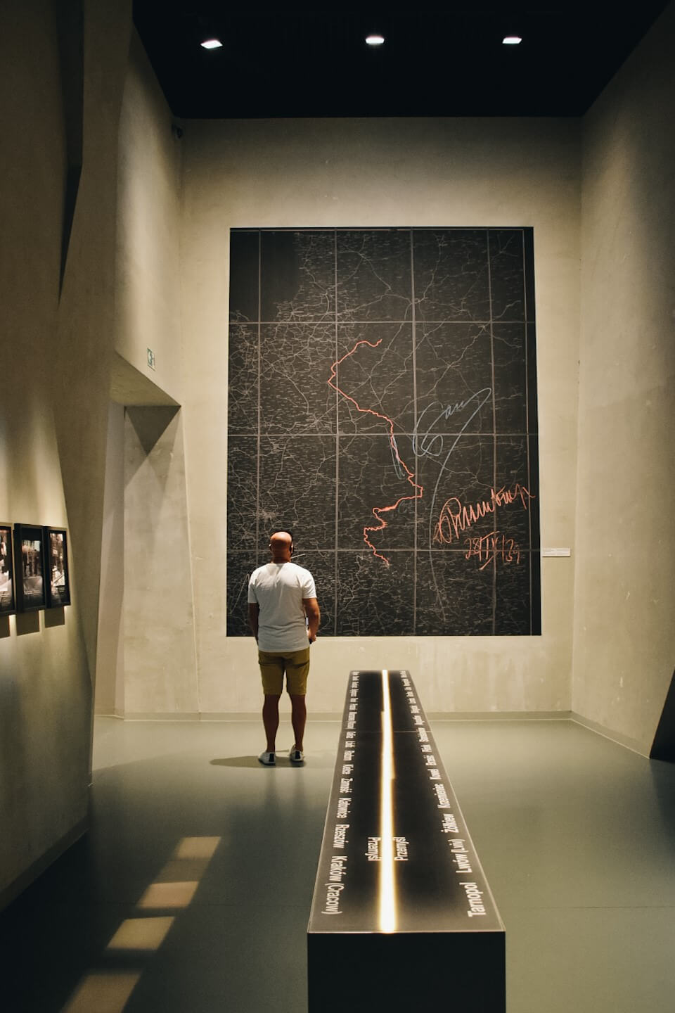 Muzeum II Wojny Światowej w Gdańsku, mapa podziału europy.