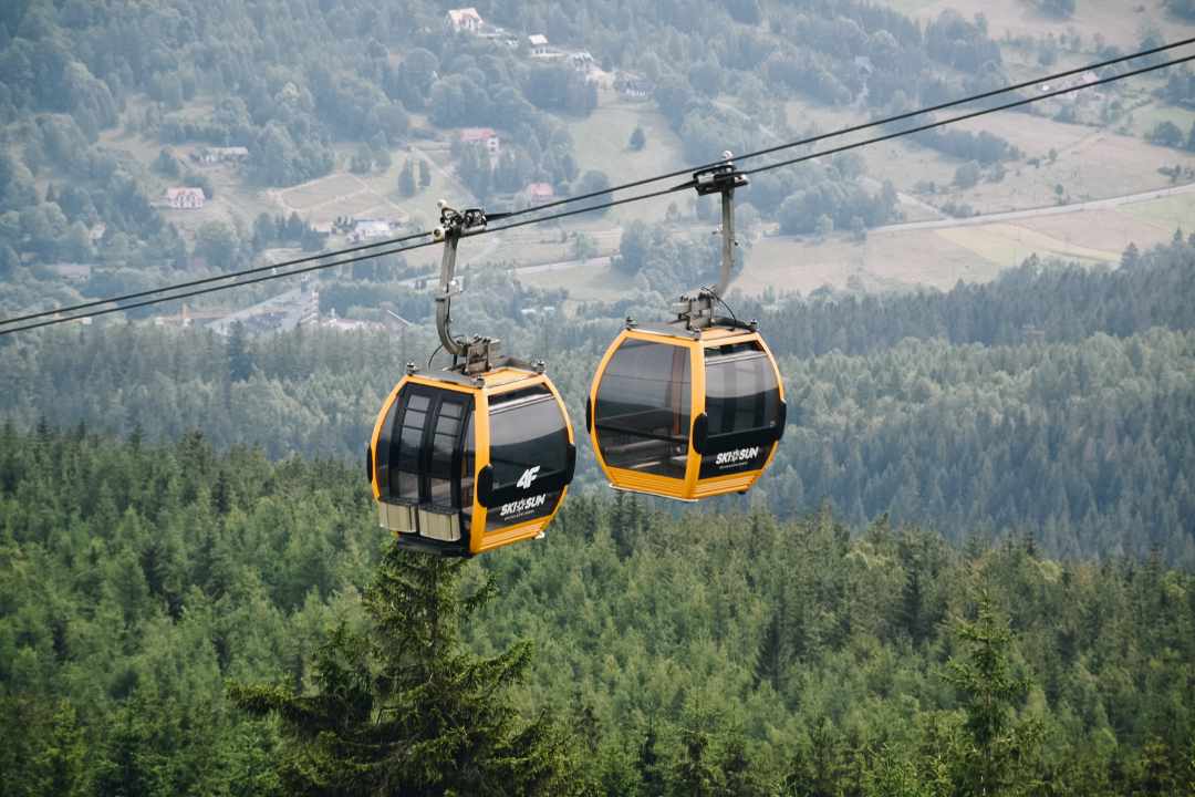 Kolej gondolowa na Stogu Izerskim.