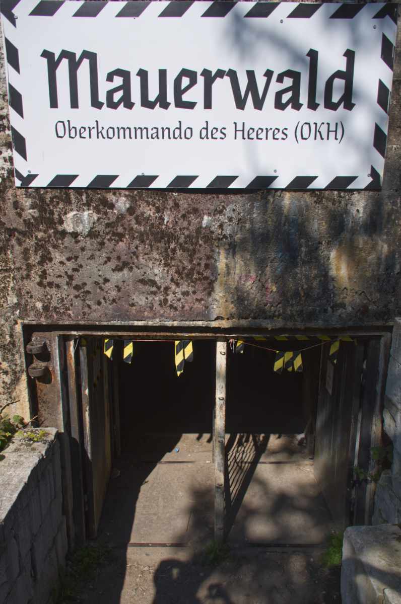 wejście do bunkra w Mamerkach.