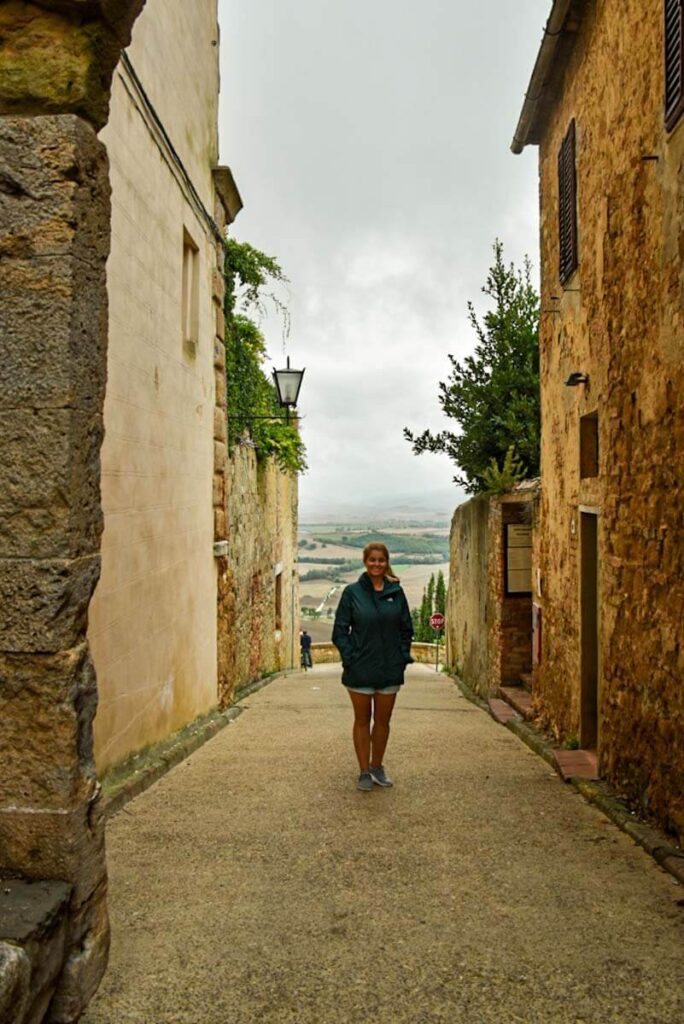 Toskania Pienza widok na Val d’Orcia z Via dell Amore