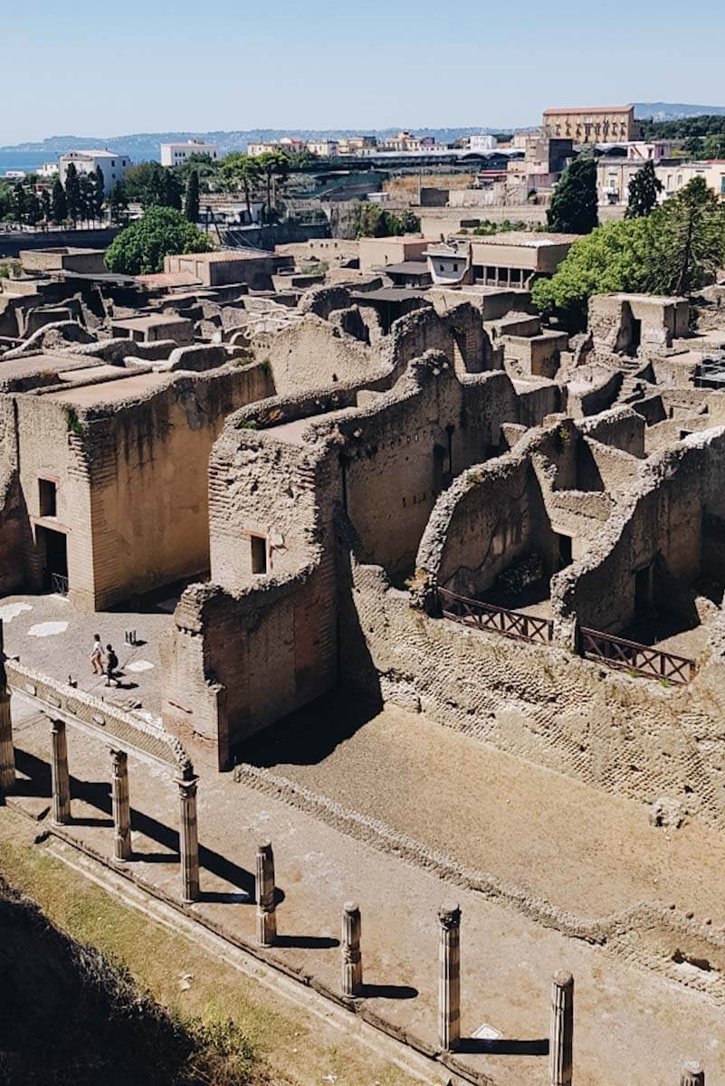Antyczne ruiny Herkulanum.