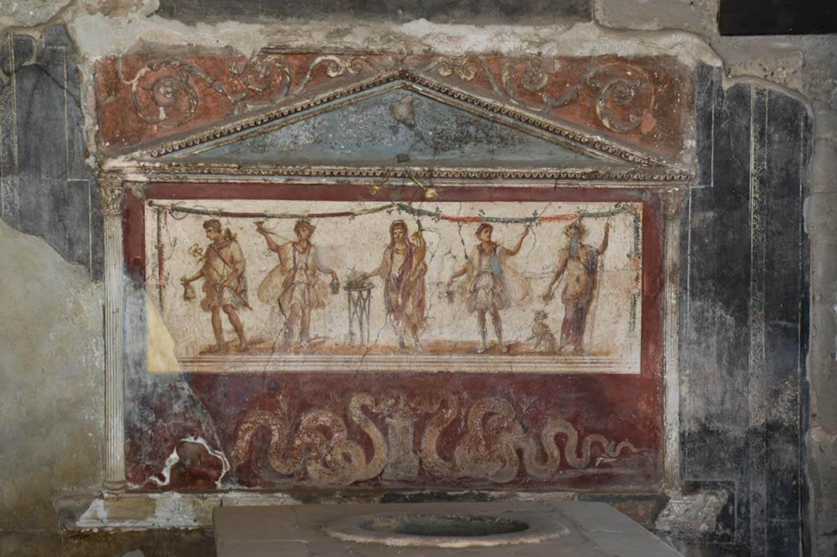 Pompeje starożytne ruiny.