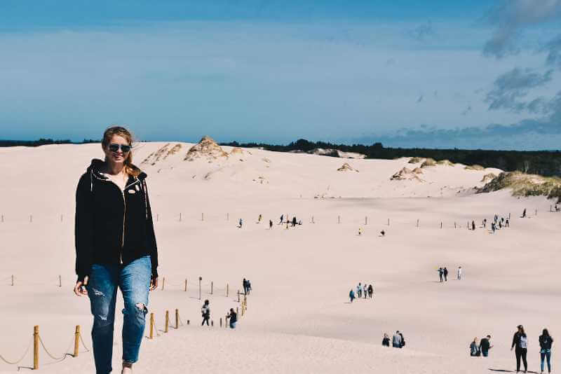 Ruchome wydmy, Łeba.