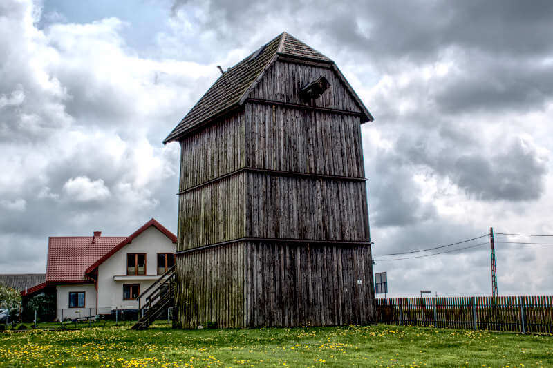 Wiatrak koźlak w Tykocinie.