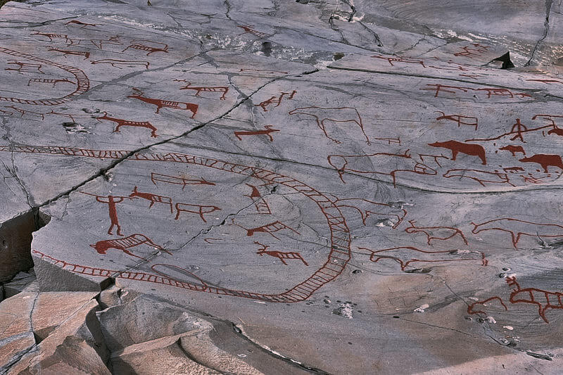 Ryty skalne w Alta Museum.