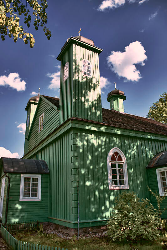 Kruszyniany, drewniany meczet tatarski.