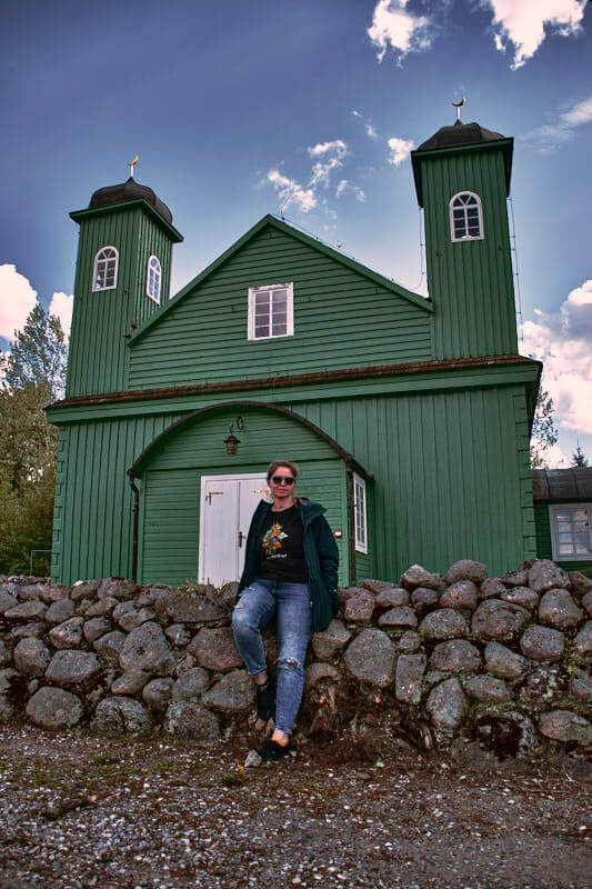 Kruszyniany, drewniany meczet tatarski.