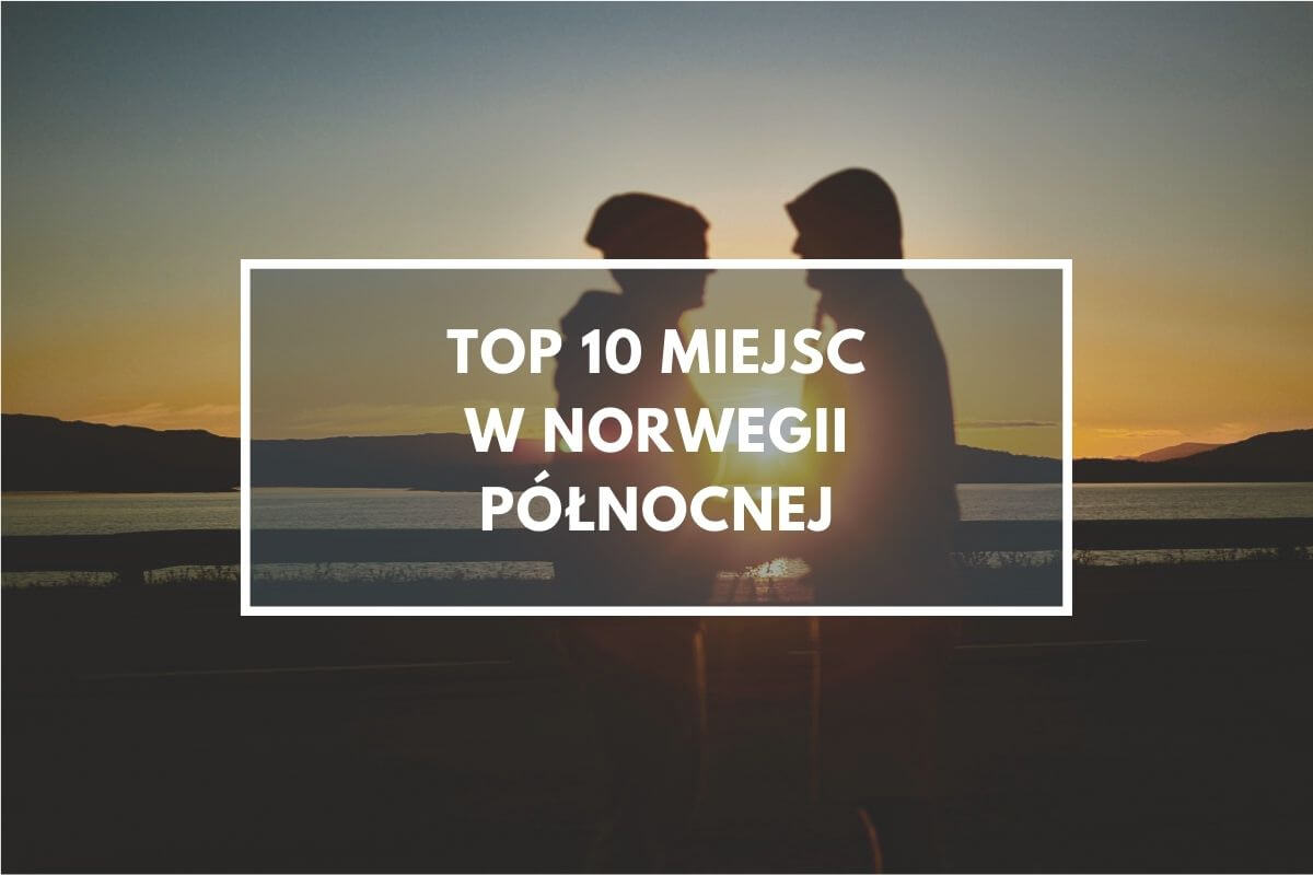 Norwegia północna zachód słońca.