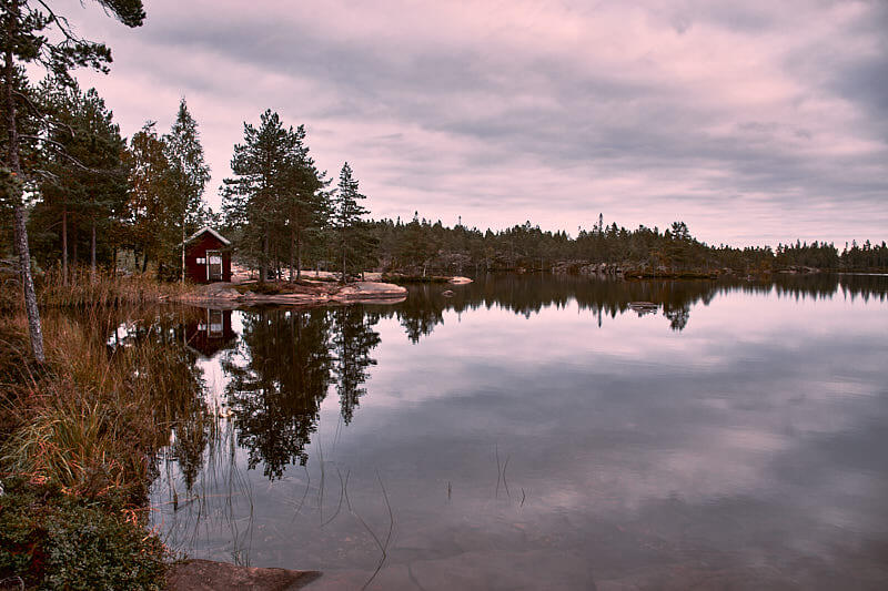 Jezioro w Parku NArodowym Skuleskogen