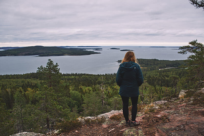 Widoka na Zatokę Botnicką.