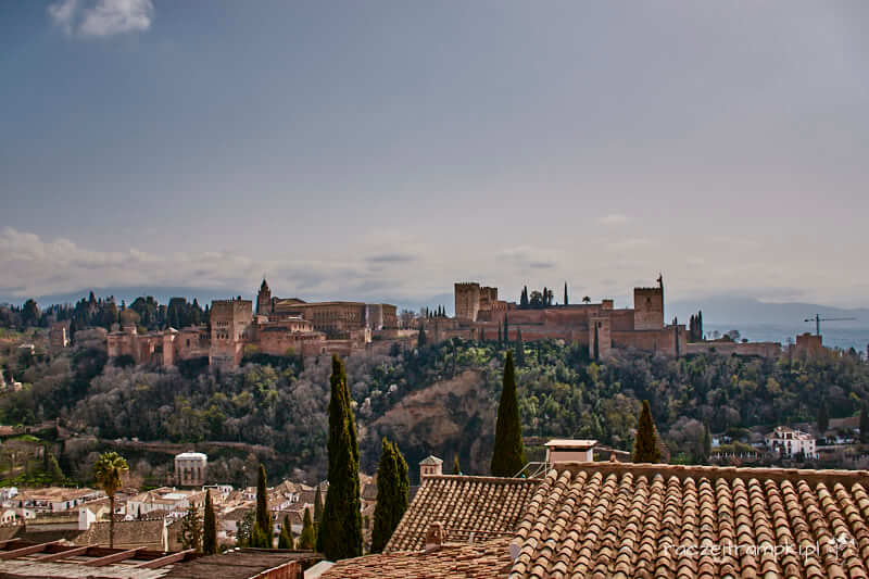 Widok na Alhambrę