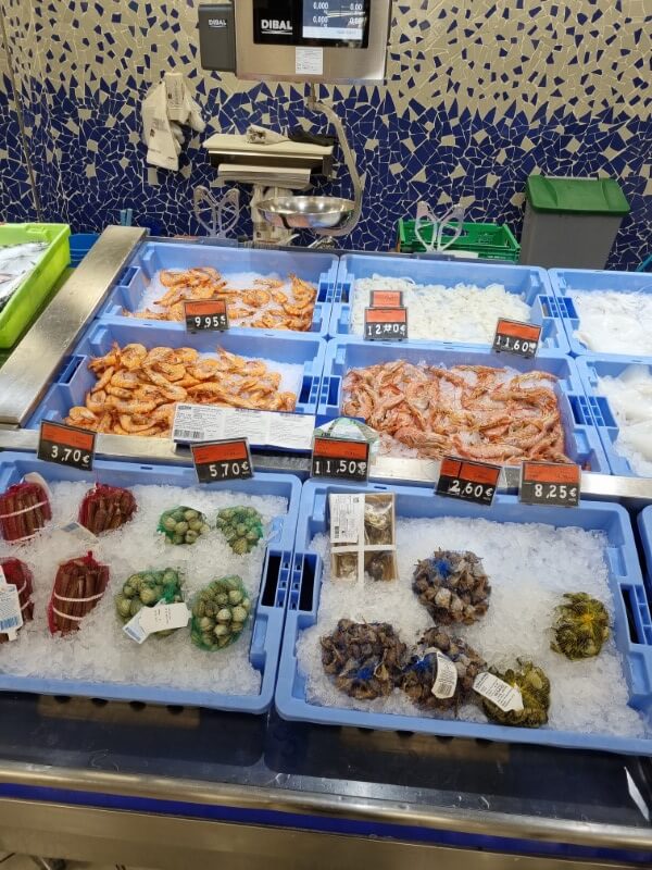 Owoce morza w Hiszpanii