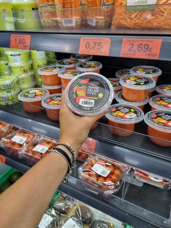 Zakupy w Hiszpanii, tomate rallado