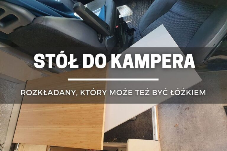 Rozkładany stół do kampera