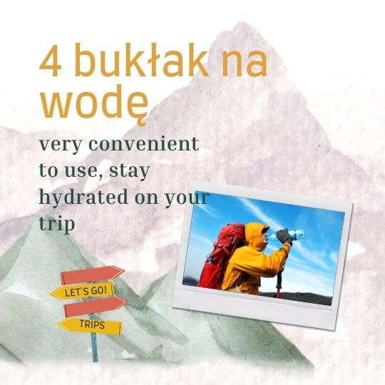 bukłak na wodę w góry